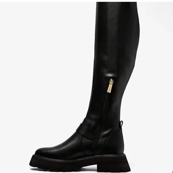Michael Kors Black Leather Over-the-Knee Boots - NWOT